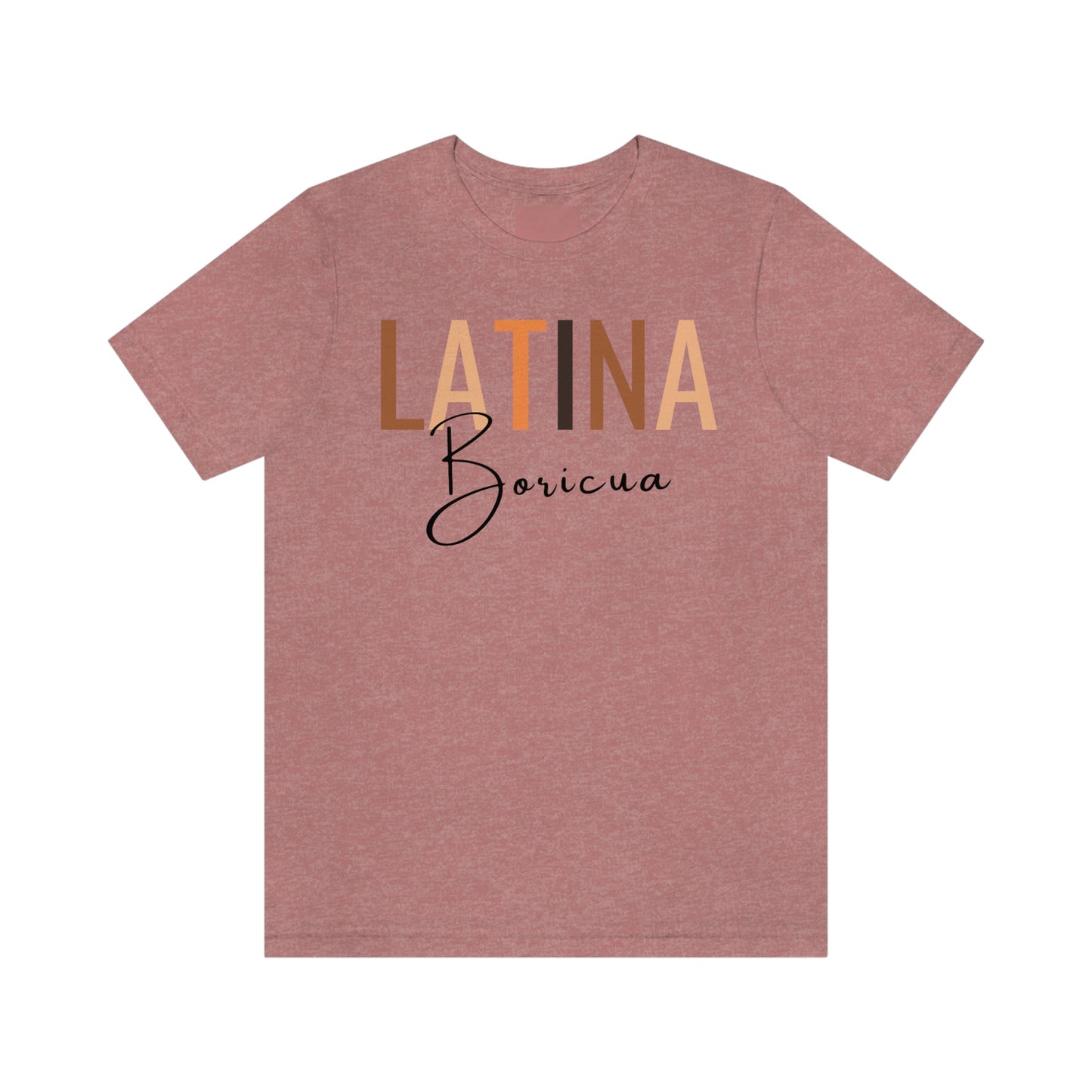 Latina Boricua, Shirt with Black Font