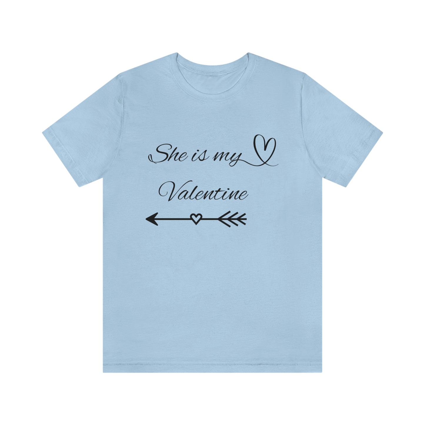 She is My Valentine, Dark Letters, Shirt