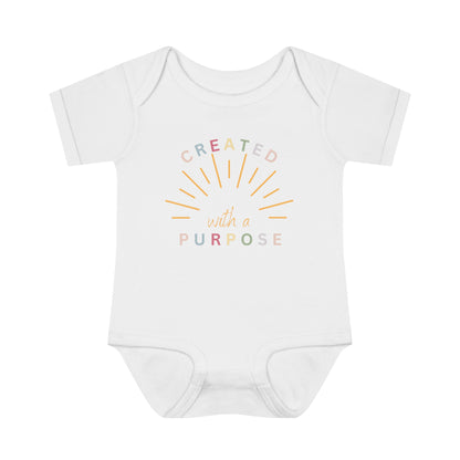 Created With A Purpose, Infant Baby Rib Bodysuit