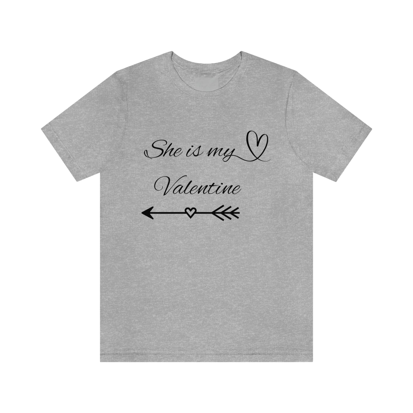 She is My Valentine, Dark Letters, Shirt