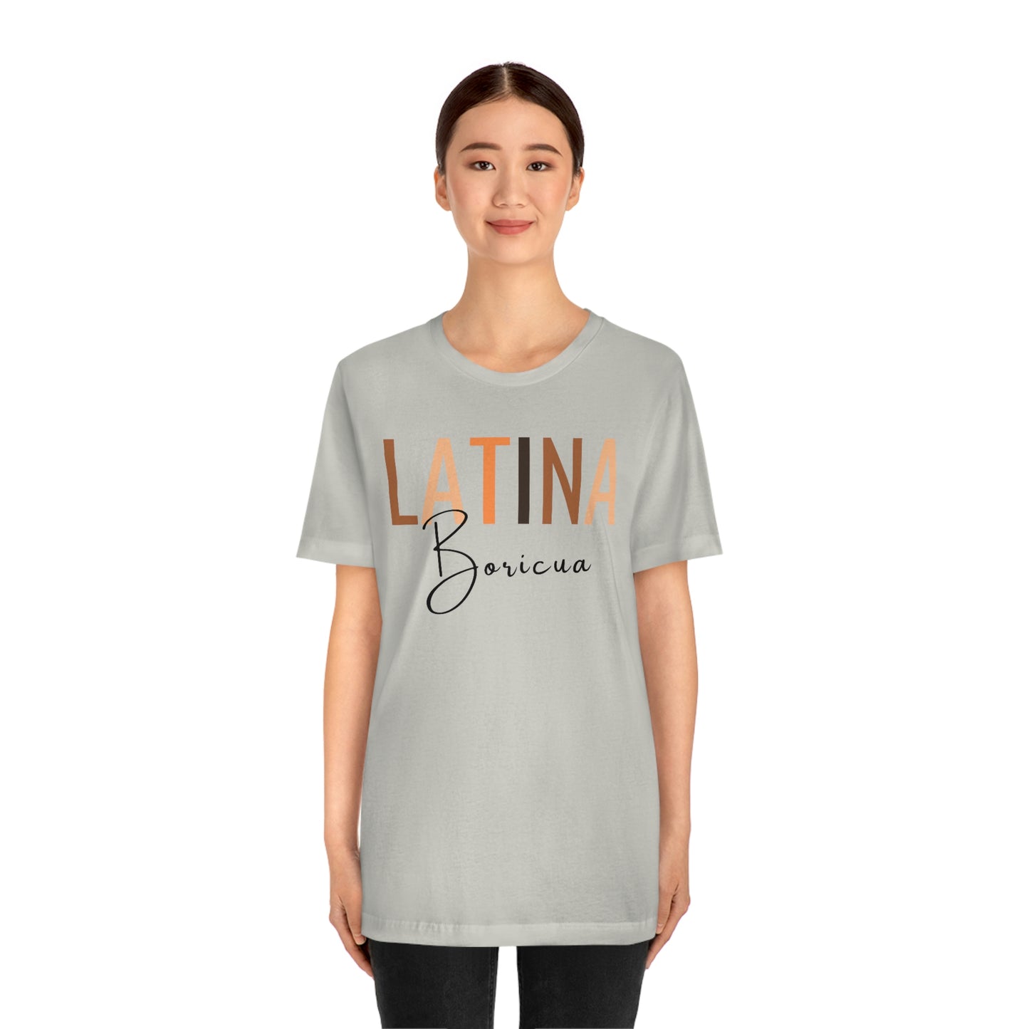 Latina Boricua, Shirt with Black Font