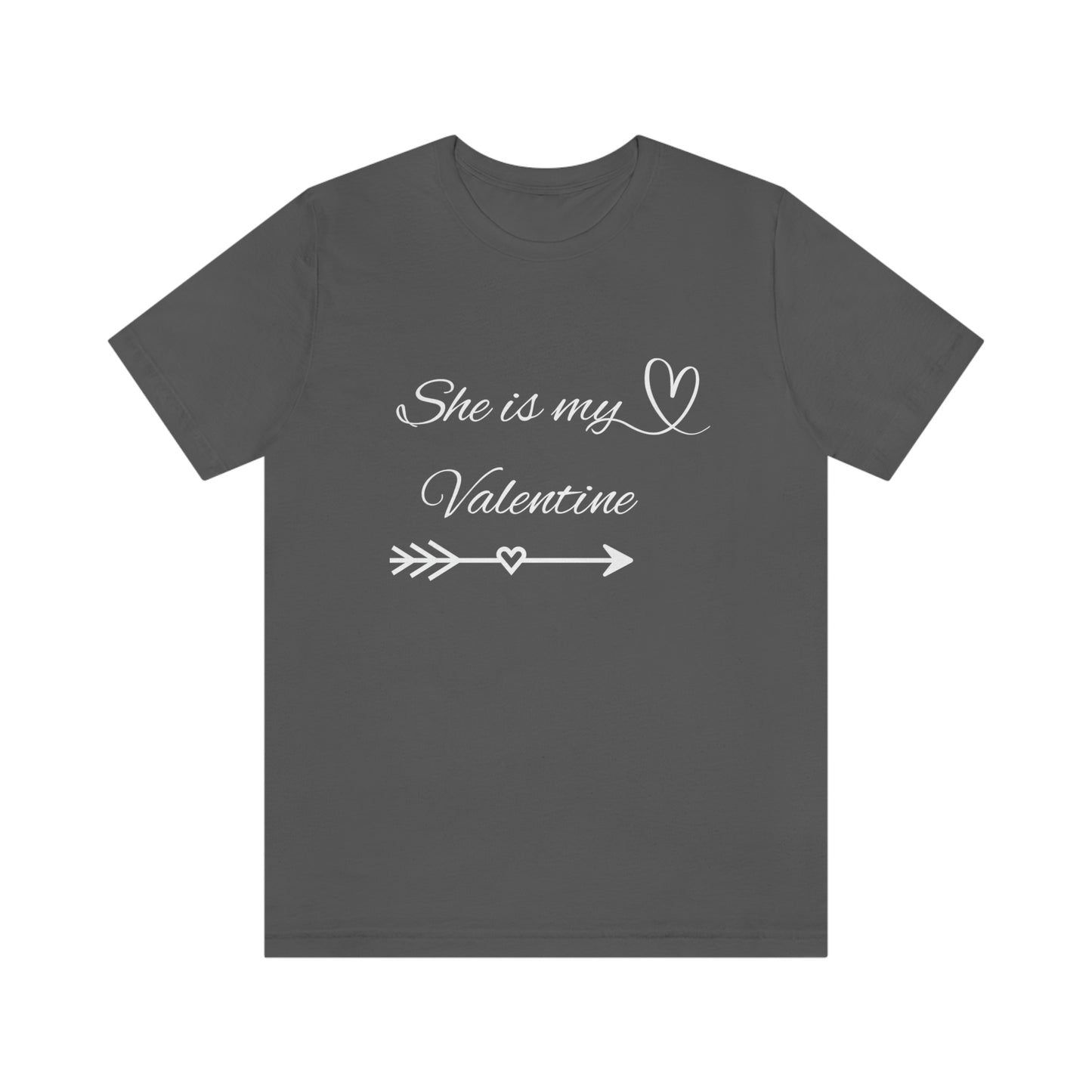 She is My Valentine, with White Letter, Shirt