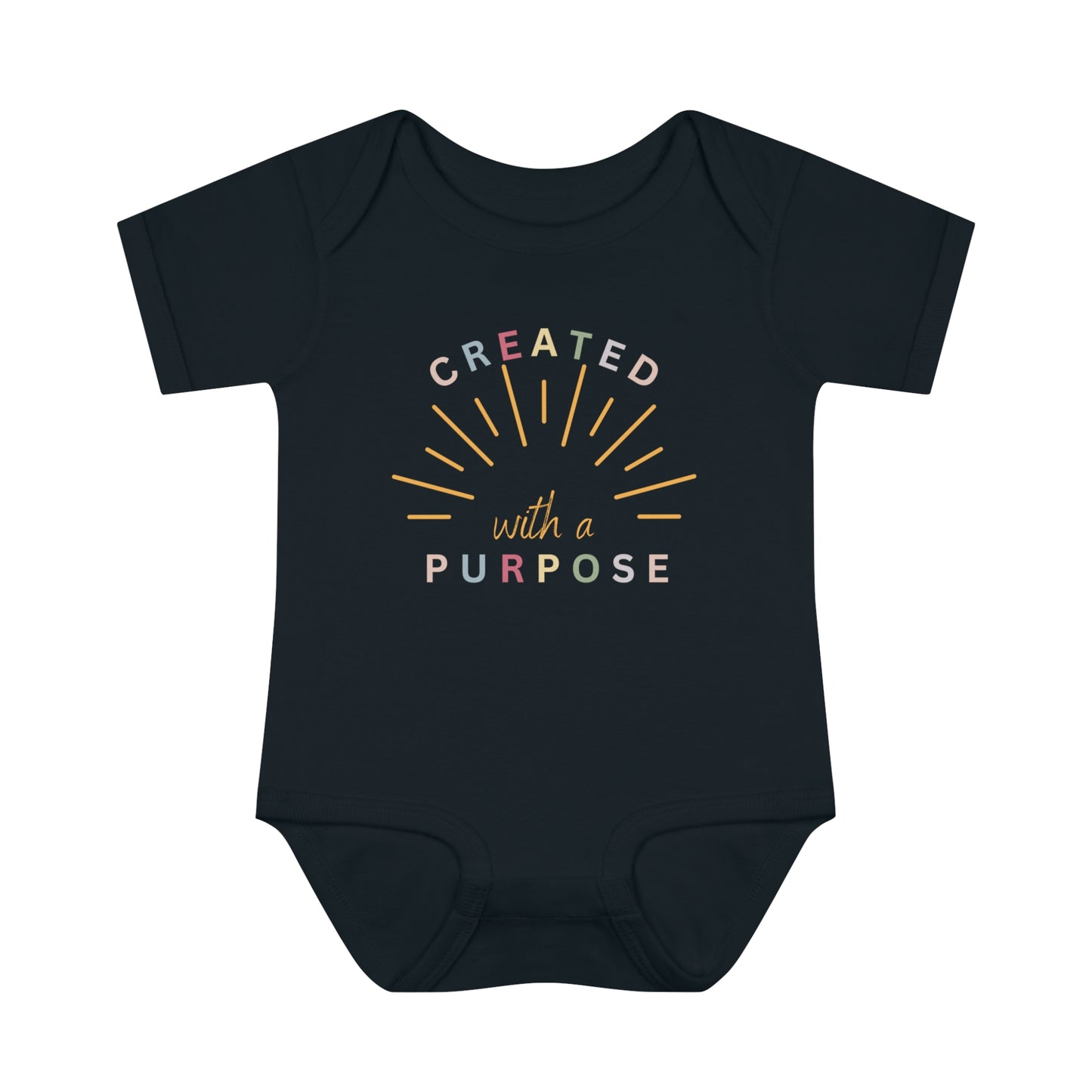 Created With A Purpose, Infant Baby Rib Bodysuit