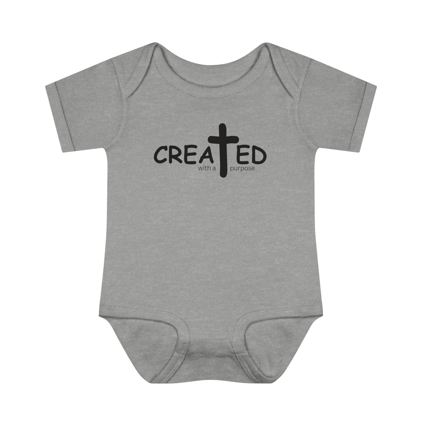 Created With A Purpose, Infant Baby Rib Bodysuit