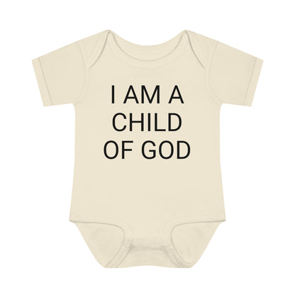 I Am A Child Of God, Infant Baby Rib Bodysuit