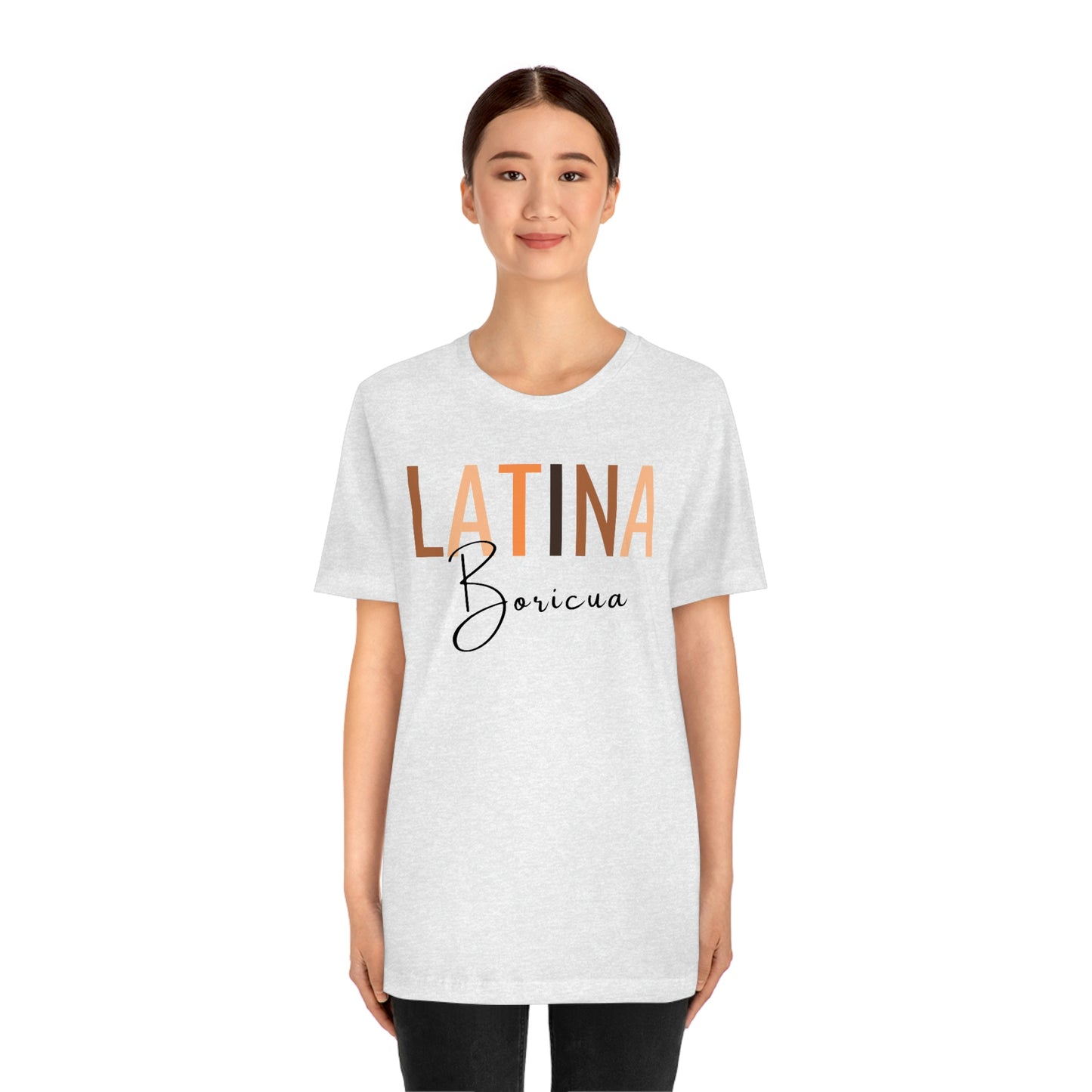 Latina Boricua, Shirt with Black Font