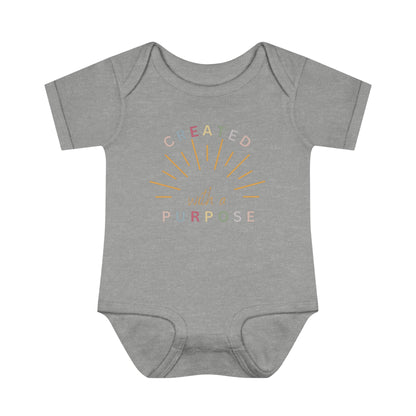 Created With A Purpose, Infant Baby Rib Bodysuit