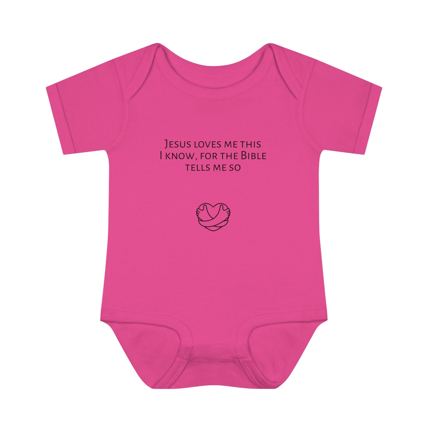 Jesus Loves Me, Infant Baby Rib Bodysuit