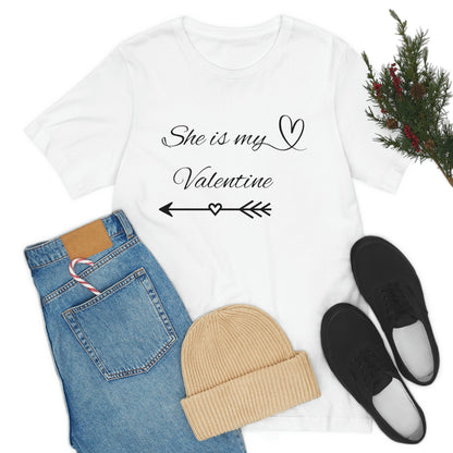 She is My Valentine, Dark Letters, Shirt