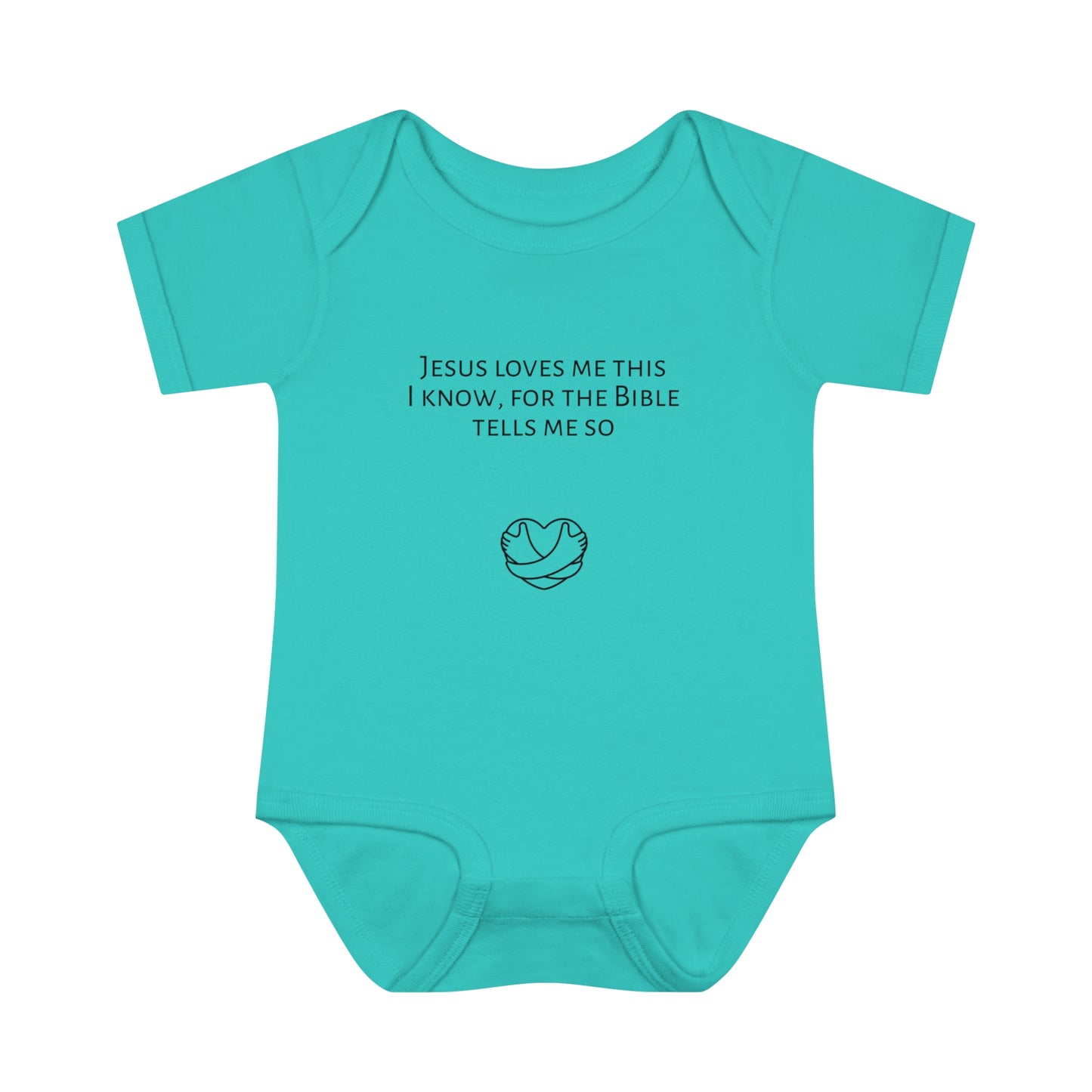 Jesus Loves Me, Infant Baby Rib Bodysuit