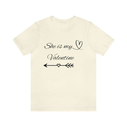 She is My Valentine, Dark Letters, Shirt