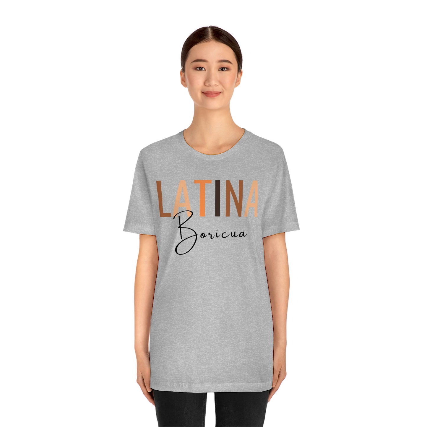 Latina Boricua, Shirt with Black Font