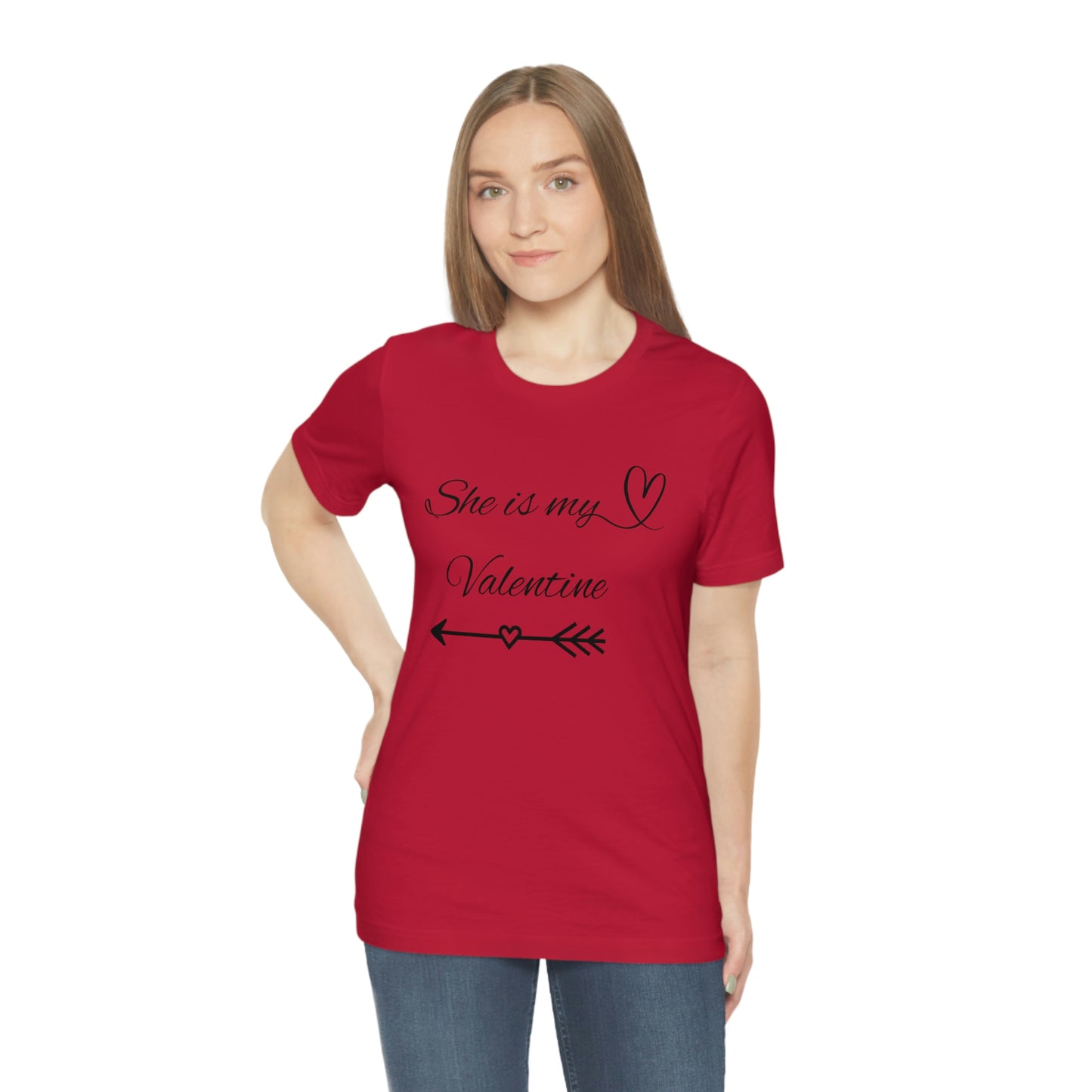 She is My Valentine, Dark Letters, Shirt