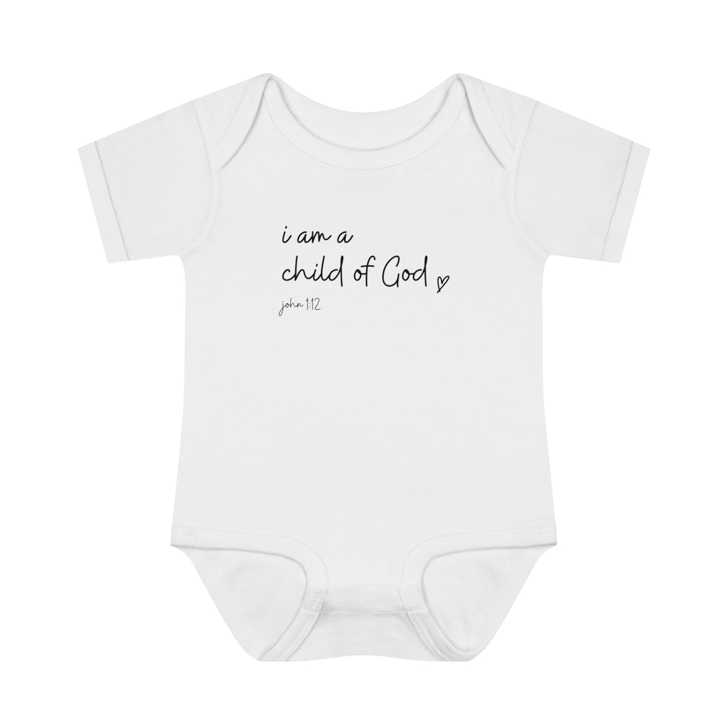 I Am A Child Of God, Infant Baby Rib Bodysuit