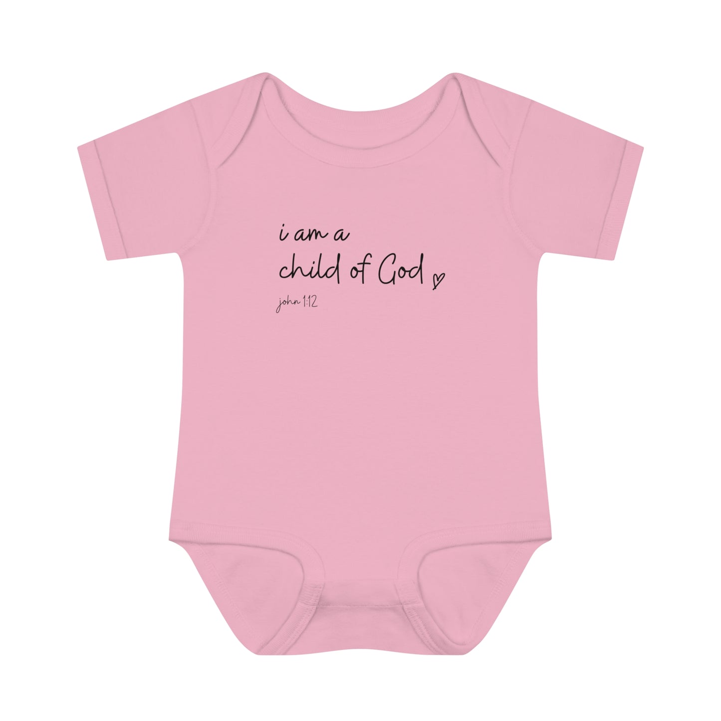 I Am A Child Of God, Infant Baby Rib Bodysuit