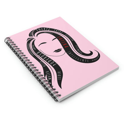 Fuerza Latina Pink Spiral Notebook - Ruled Line