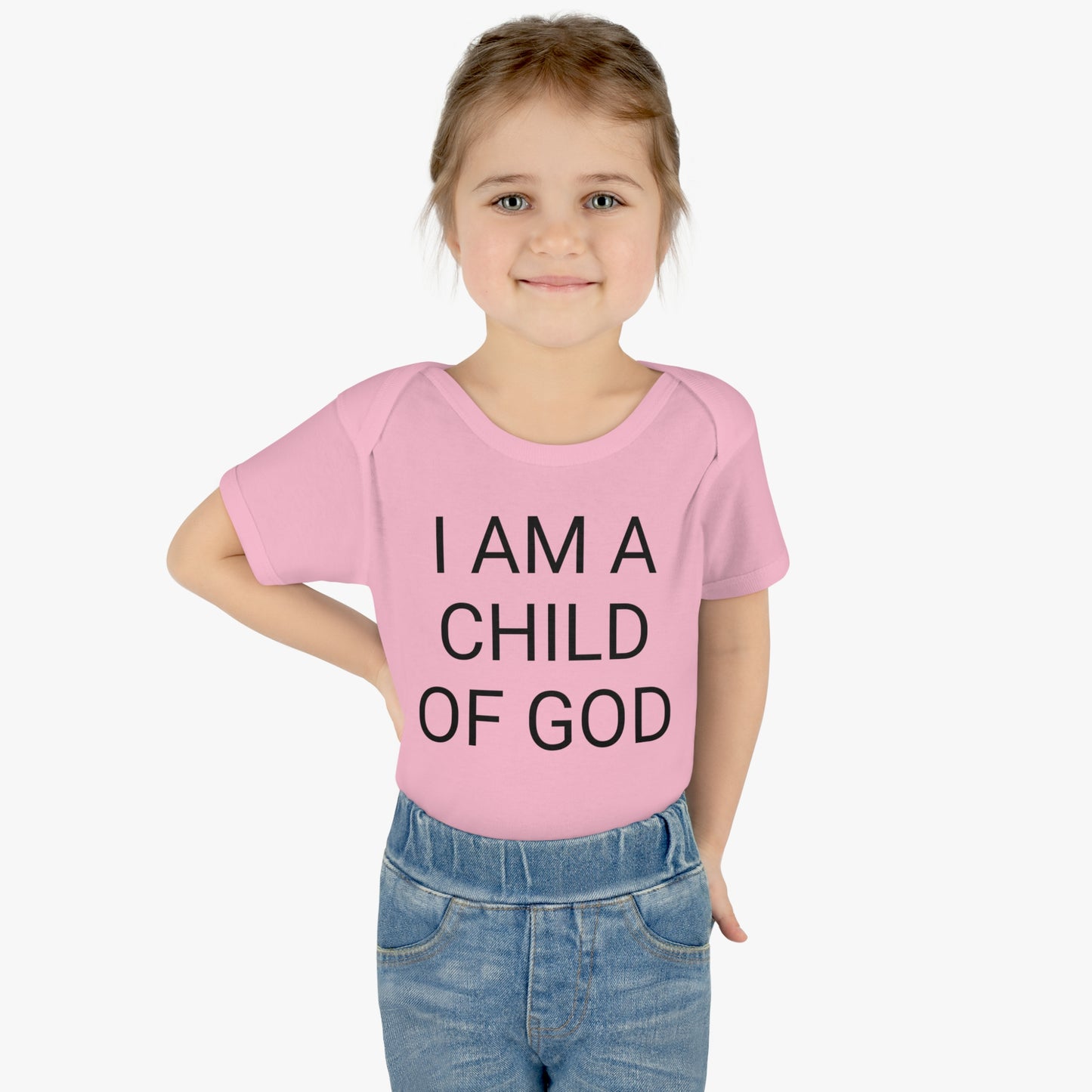 I Am A Child Of God, Infant Baby Rib Bodysuit