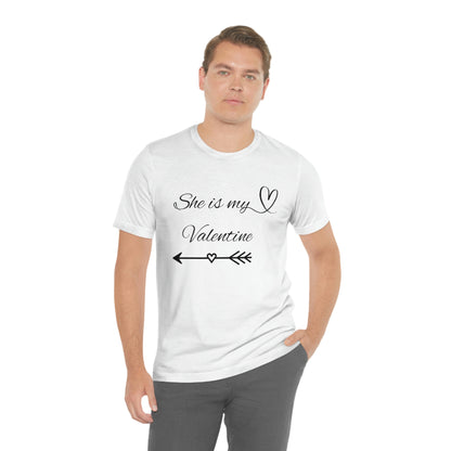 She is My Valentine, Dark Letters, Shirt