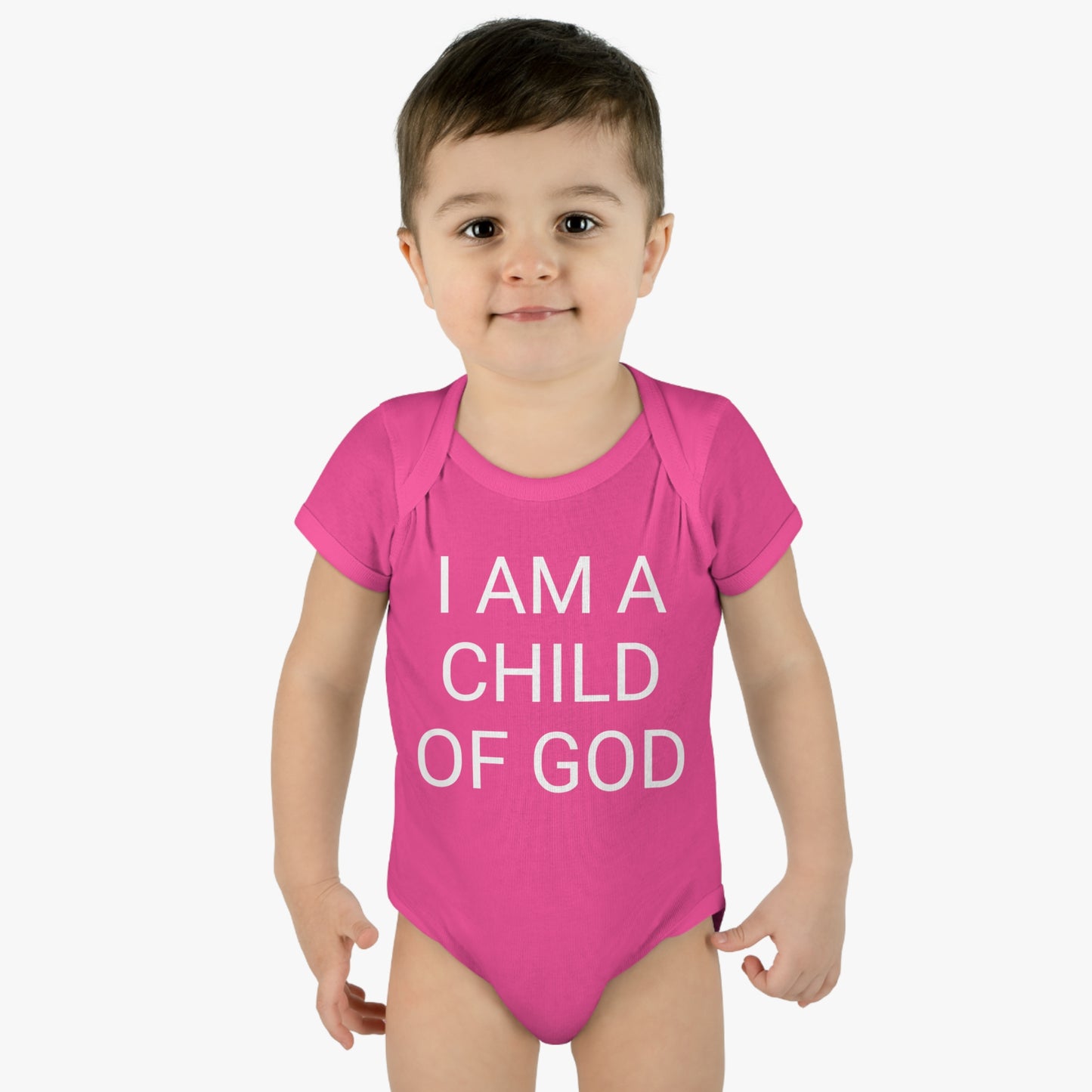 I Am A Child Of God, Infant Baby Rib Bodysuit