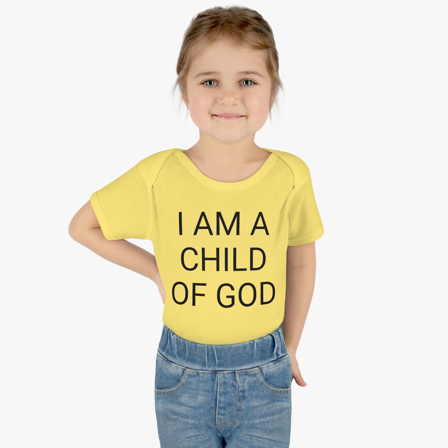 I Am A Child Of God, Infant Baby Rib Bodysuit