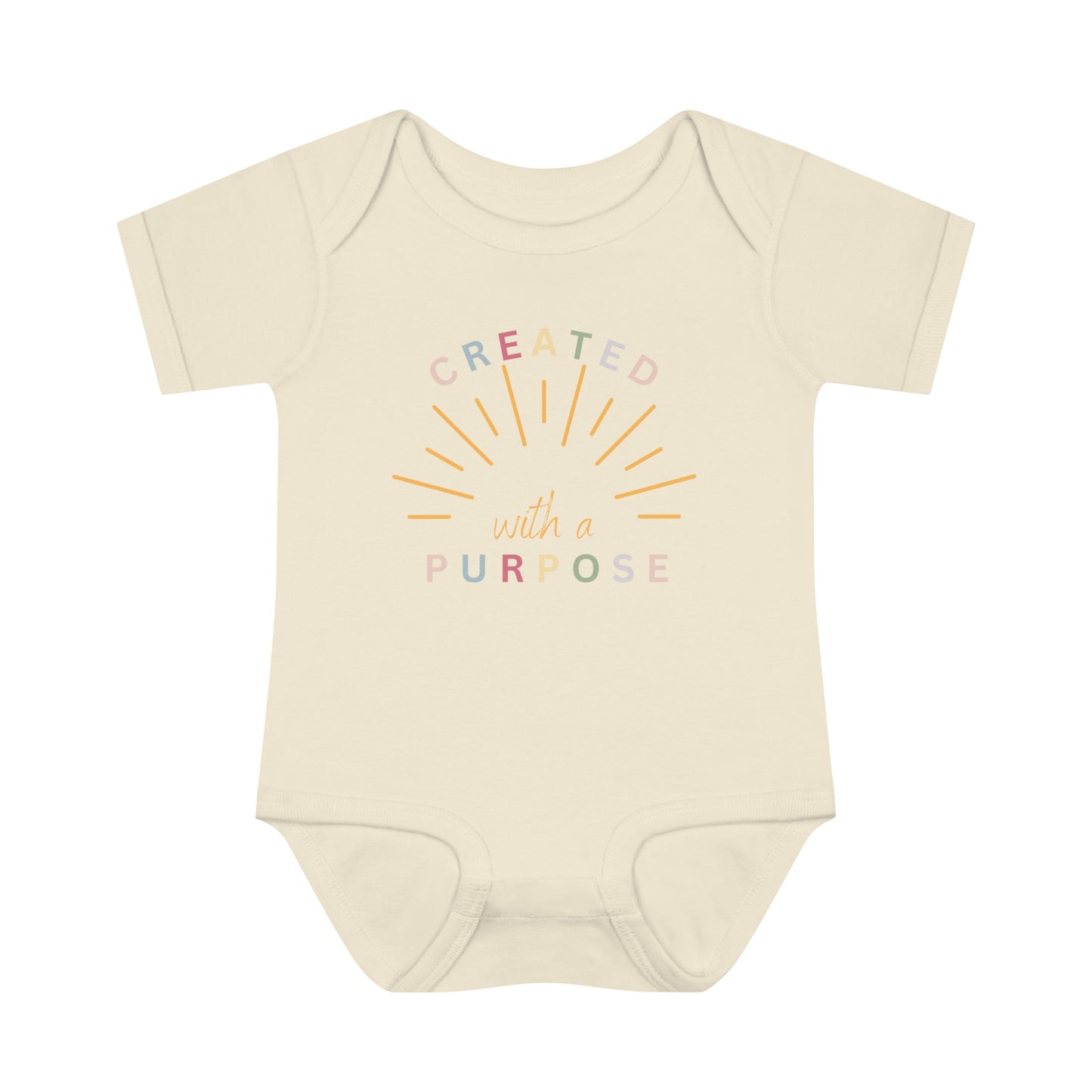 Created With A Purpose, Infant Baby Rib Bodysuit