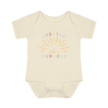 Created With A Purpose, Infant Baby Rib Bodysuit