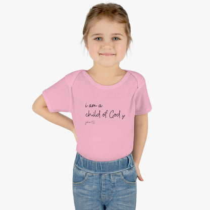 I Am A Child Of God, Infant Baby Rib Bodysuit