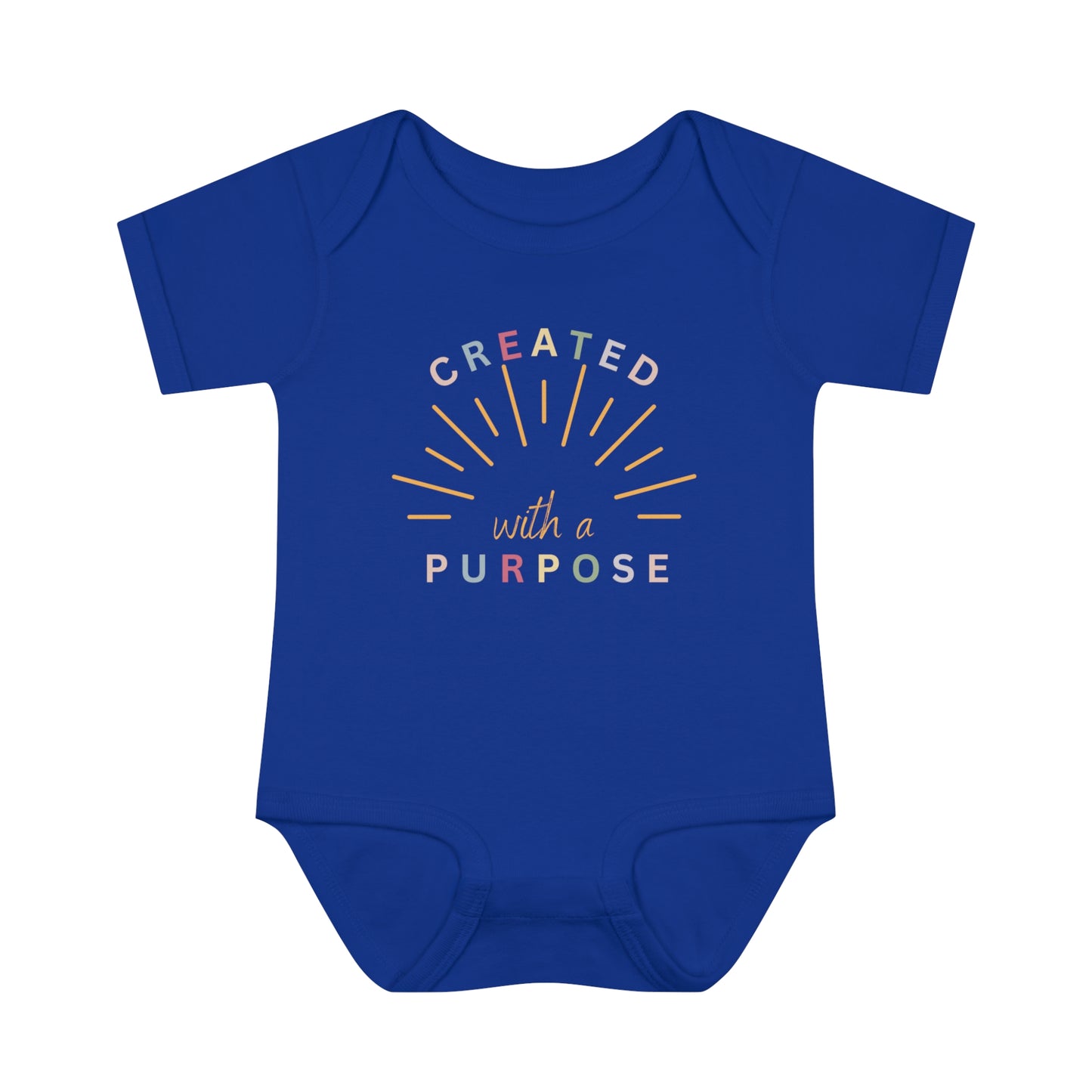 Created With A Purpose, Infant Baby Rib Bodysuit