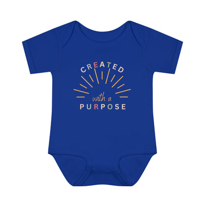 Created With A Purpose, Infant Baby Rib Bodysuit