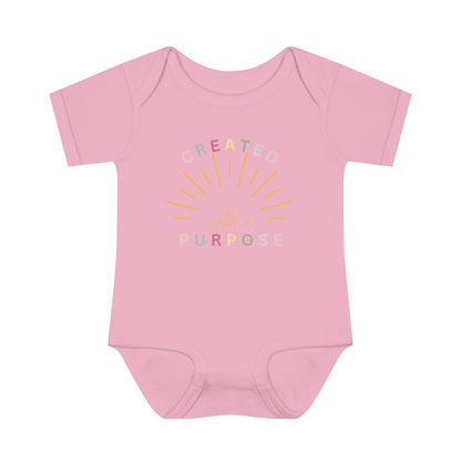 Created With A Purpose, Infant Baby Rib Bodysuit