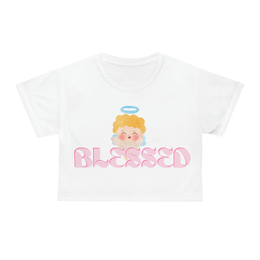 Blessed Baby Angel Crop Top