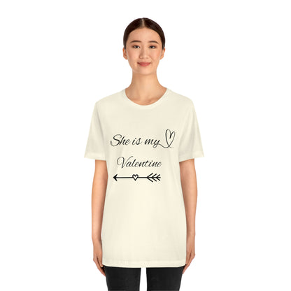 She is My Valentine, Dark Letters, Shirt