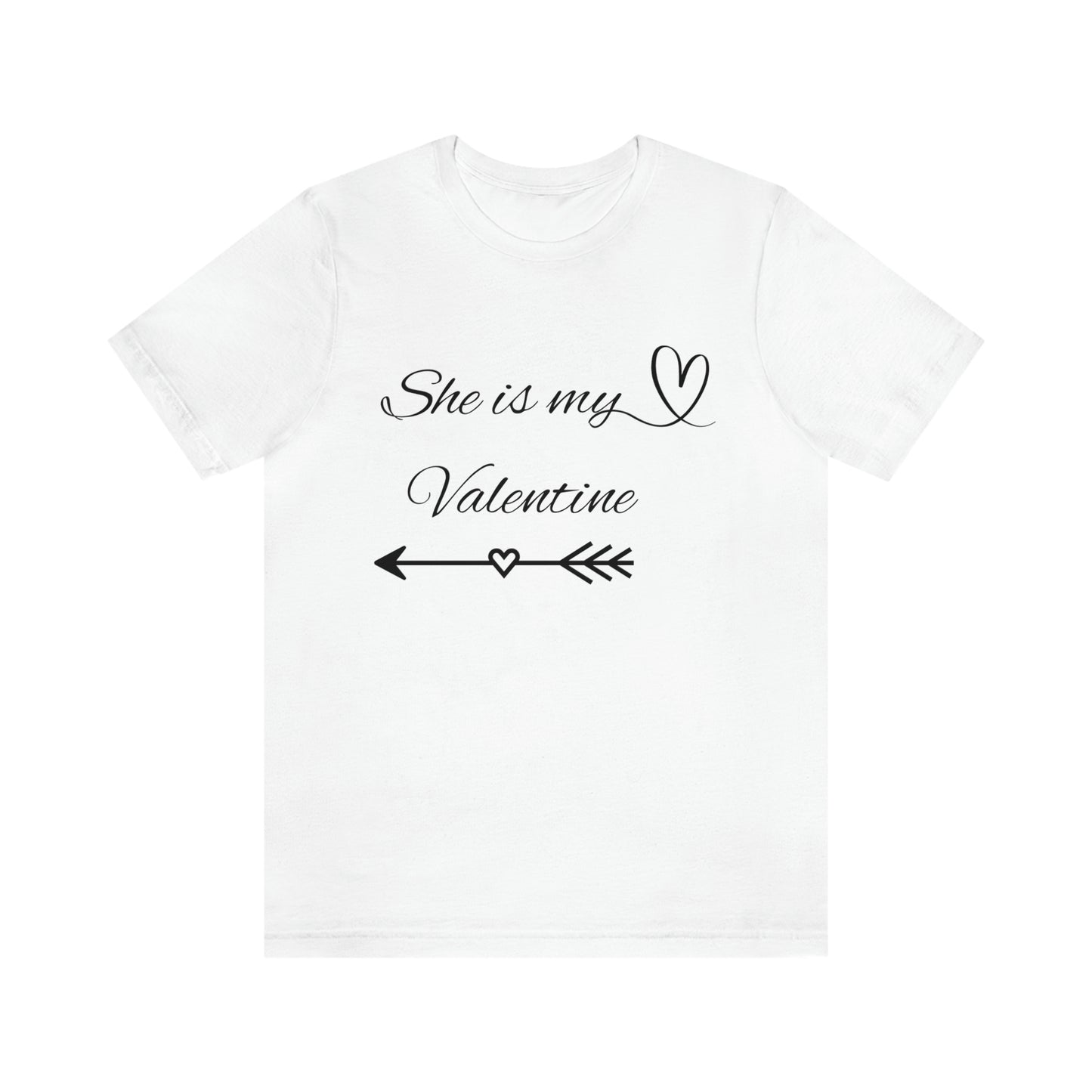 She is My Valentine, Dark Letters, Shirt