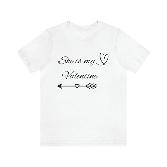 She is My Valentine, Dark Letters, Shirt