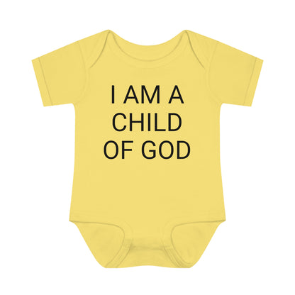 I Am A Child Of God, Infant Baby Rib Bodysuit