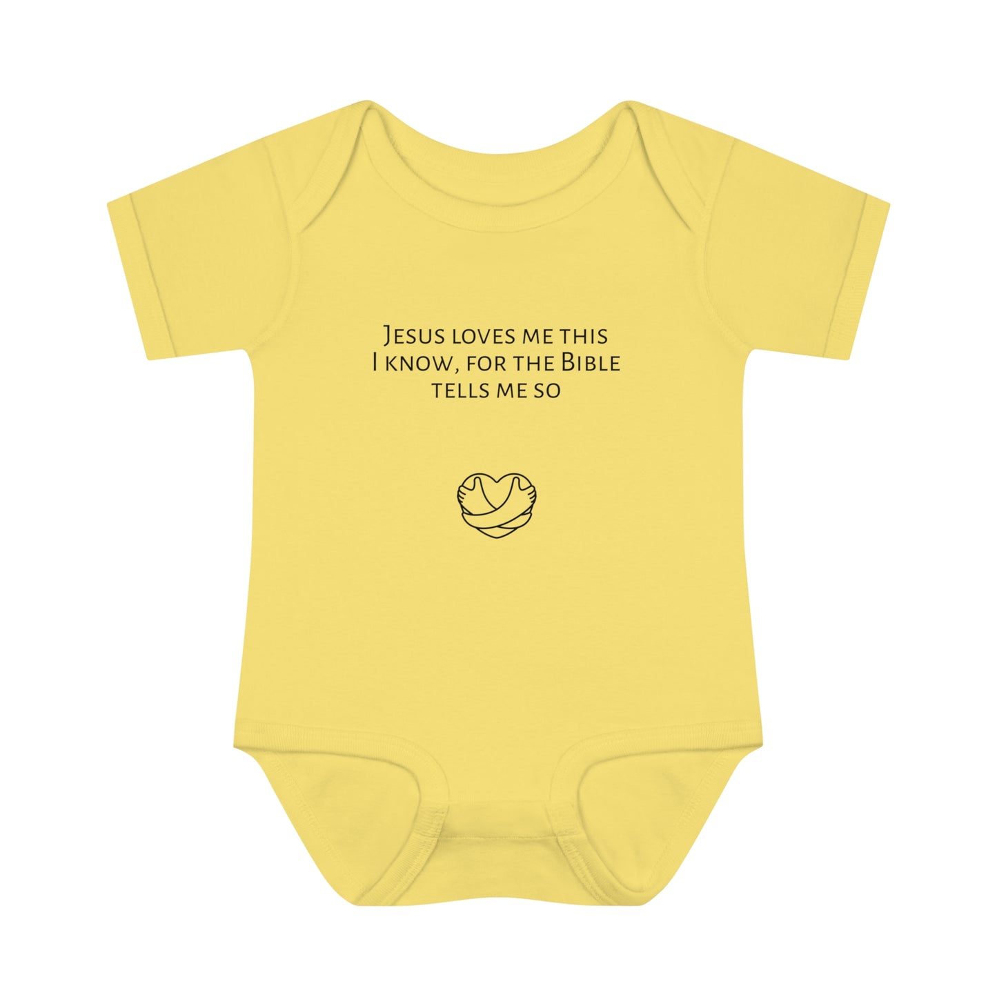 Jesus Loves Me, Infant Baby Rib Bodysuit