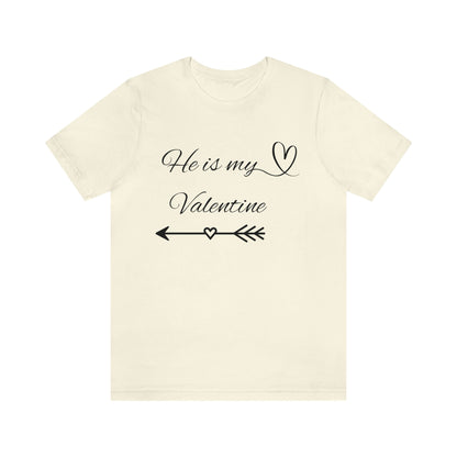 He is My Valentine, dark letter, Shirt