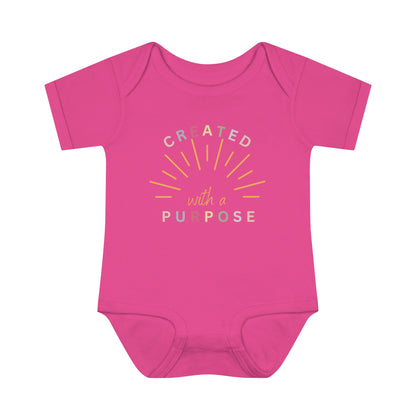 Created With A Purpose, Infant Baby Rib Bodysuit