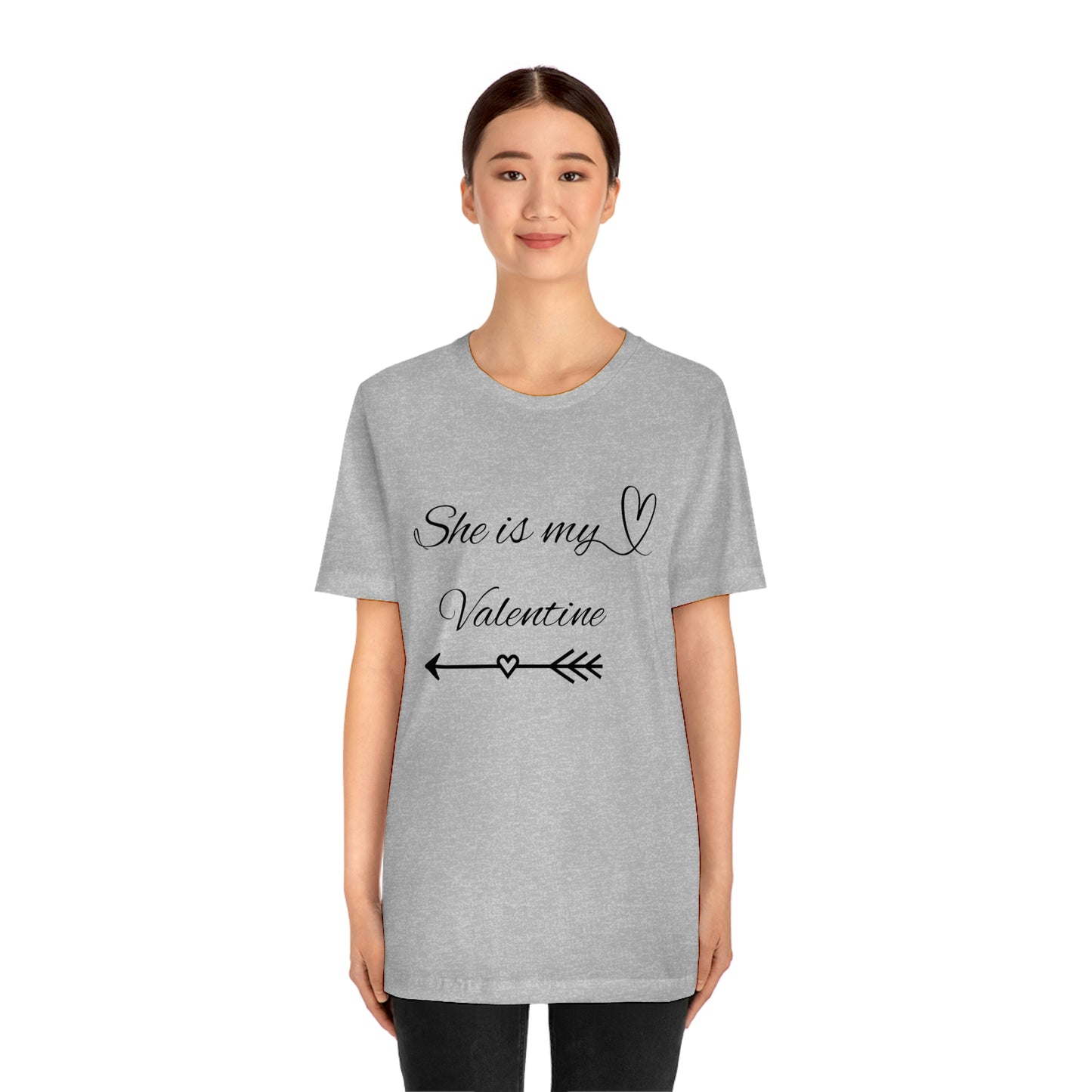 She is My Valentine, Dark Letters, Shirt