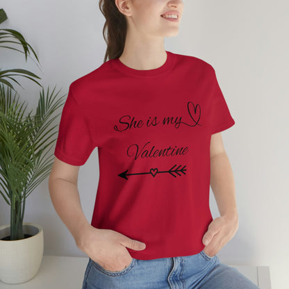 She is My Valentine, Dark Letters, Shirt