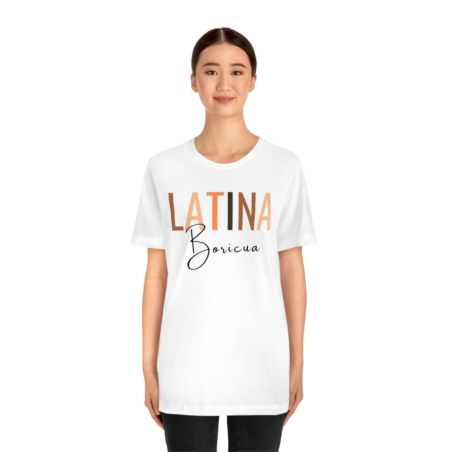 Latina Boricua, Shirt with Black Font